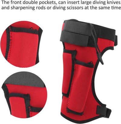 VGEBY Diving Leg Knife Wrap, dedizierter Verstellbarer Neopren Leg Sheath Strap HolderAnkle Knife Wr