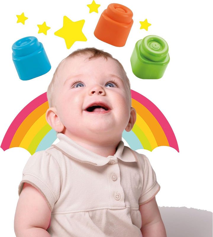 Clementoni Soft Clemmy Bausteine im Beutel 17877 – 20 weiche Bauklötze für Babys & Kleinkinder ab 6