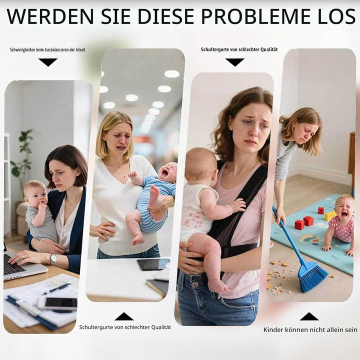 LUKIUP Tragetuch Neugeboren, Verstellbare Hüfttrage, Babytrage Seitlich, Ergonomische Tragetuch Neug