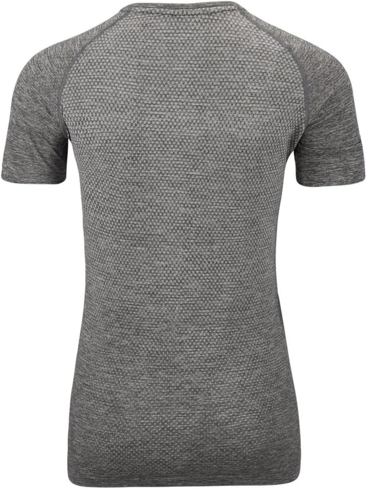 Odlo Damen Essentials Seamless_313941 Kurzarm Laufshirt (1er Pack), XS Stone Grey Melange