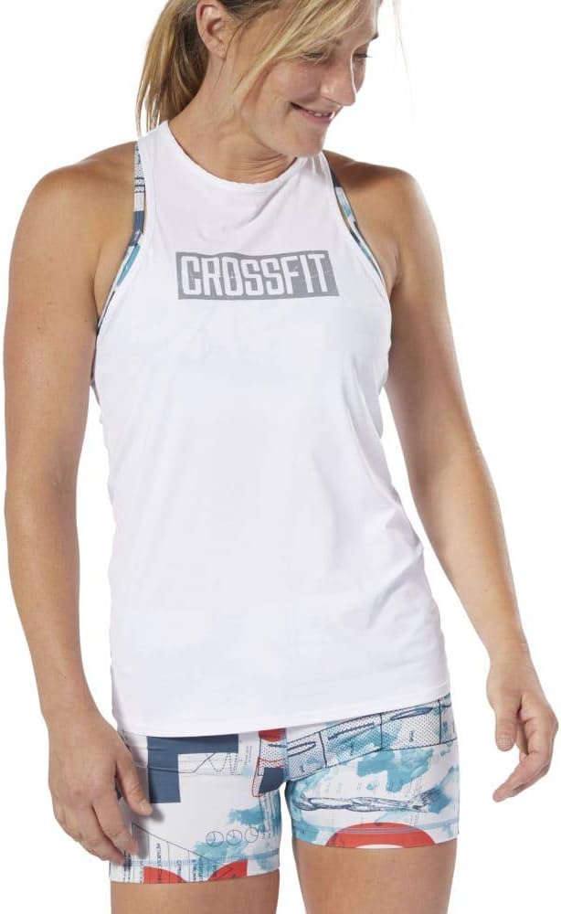 Reebok Damen Rc Ac Tank Top, M Wei&#xDF;