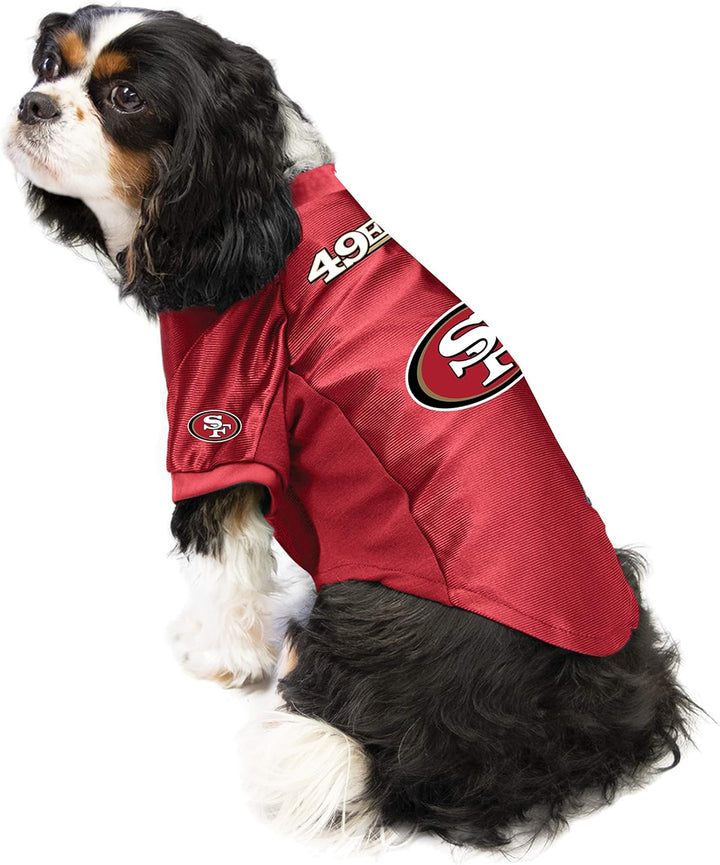 Littlearth Pet Stretch Team Jersey San Francisco 49ers L (Neck: 14", Girth: 20"-25", Back: 15") Team