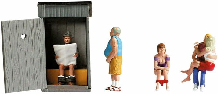 NOCH® Klogeschichten, handkolorierte Miniaturfiguren für Spur H0, Modellbau und Dioramen