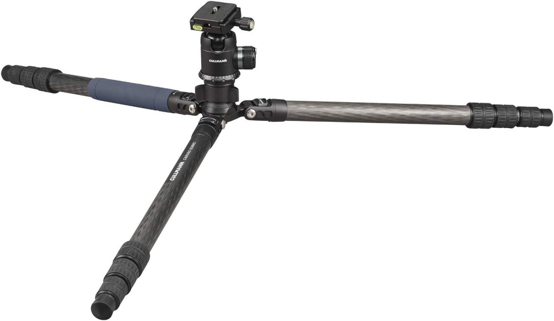 Cullmann CARVAO 828MC Dreibeinstativ aus Carbon (max. 164, 5cm Auszugshöhe, Packmass 49cm, Tragfähig