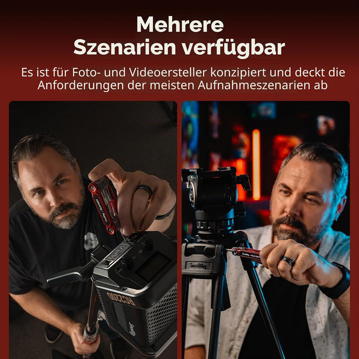 SMALLRIG x FILM RIOT 10-in-1-Klappwerkzeugset mit Schraubendrehern und Inbusschlüsseln, Positionieru