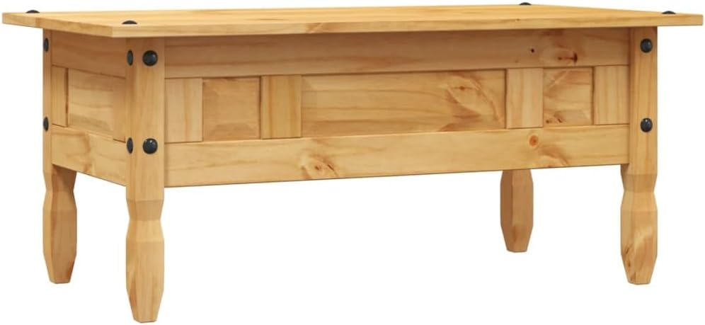 vidaXL Kiefer Couchtisch Corona 100x55x45 cm Kaffeetisch Beistelltisch Tisch Braun, Braun