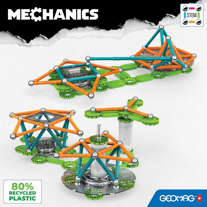 Geomag - Mechanics Motion Magnetic Gears - Lern- und Kreativspiel für Kinder - Magnetische Bausteine
