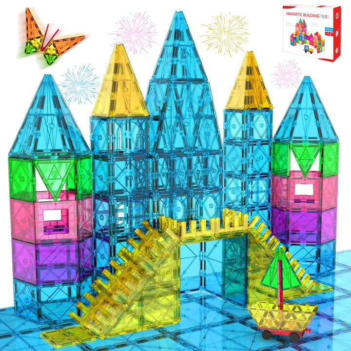 Magnetische Fliesen Kinder Magnetbausteine: 52 Teile Magnetische Bausteine Magnetblöcke Magnetic Til