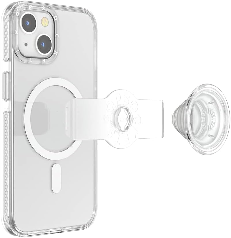 PopSockets: PopCase für MagSafe - Hülle für iPhone 13 mit Abnehmbarem PopGrip Slide Sockel und Griff