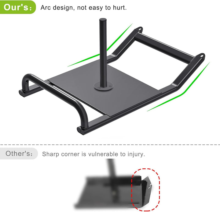 BeneLabel Gewichtsschlitten, Fitness Schlitten Teppich Gras Trainingsschlitten Indoor Outdoor Sportl