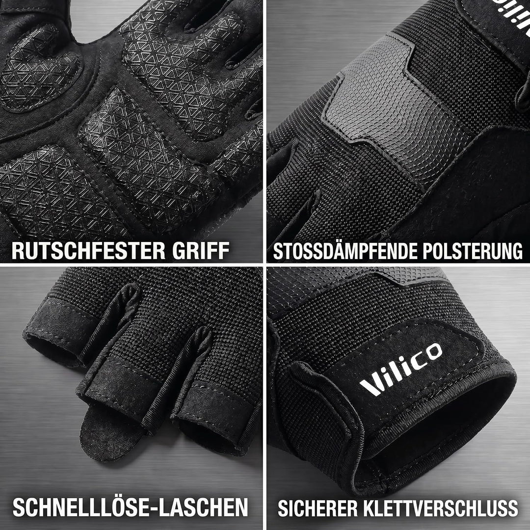 Fitness Handschuhe für Damen und Herren, Sporthandschuhe für Gewichtheben,Crossfit,Gym,Krafttraining