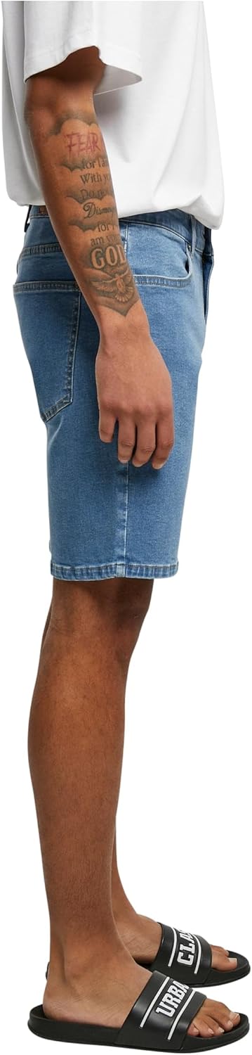 Urban Classics Herren Relaxed Fit Jeans Shorts, kurze Männer Jeanshose, erhältlich in vielen verschi
