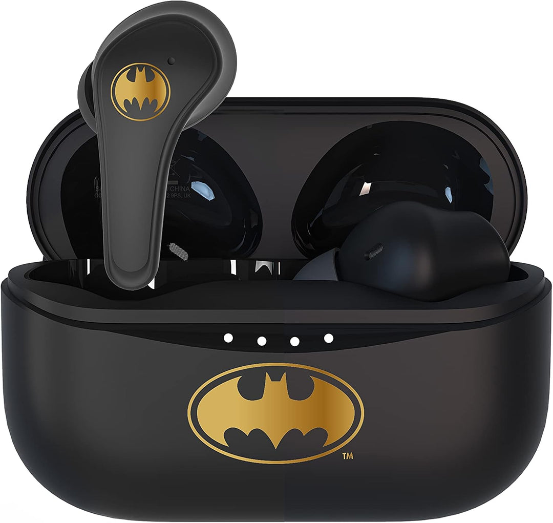 OTL Technologies Bluetooth V5.0 Kinder-Kopfhörer Batman mit Ladebox, Schwarz, one Size
