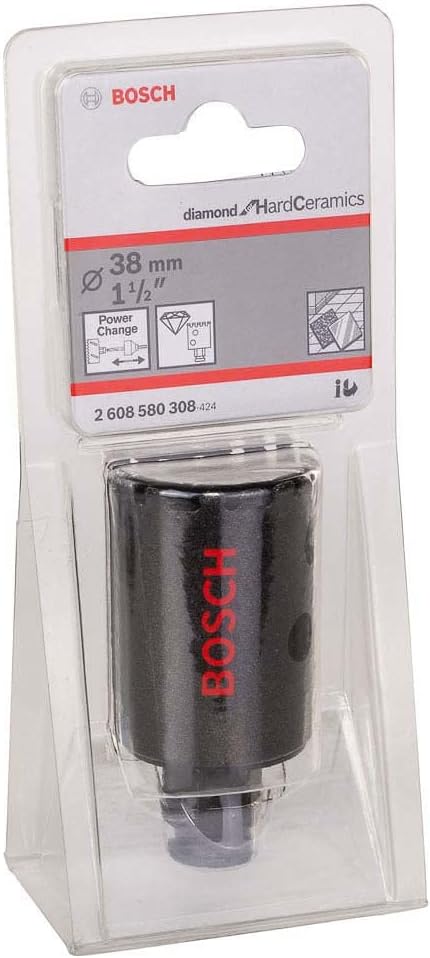 Bosch Professional 1x Diamant-Lochsäge Diamond for Hard Ceramics (für Fliesen, Stein, Ø 38 mm, Zubeh