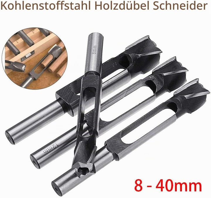 Dübel-Zapfenbohrer, tiefer Zapfenschneider, Kernbohrer, Holzarbeiten, Möbelherstellung, Tischlerei,