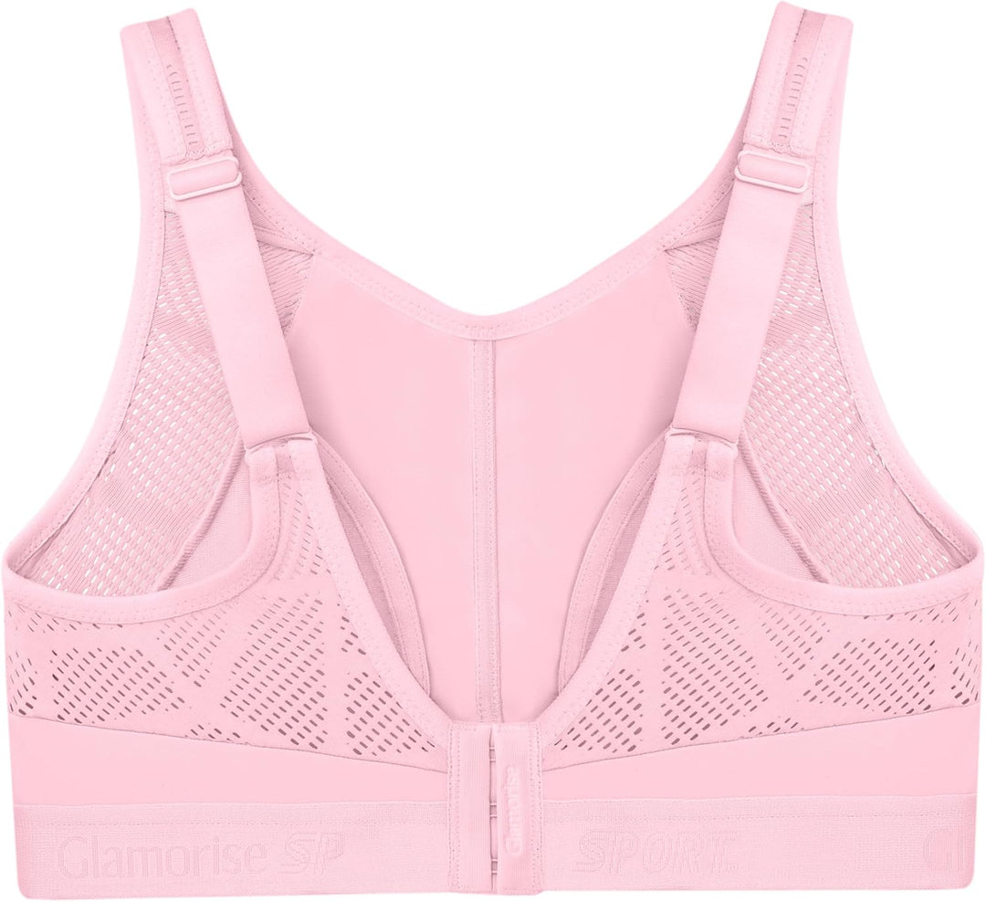 Glamorise Damen Sports Bra, Undurchsichtige 75C Rosa, 75C Rosa