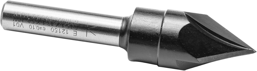 ENT 12150 Schriftenfräser HW, Schaft (S) 8 mm, Durchmesser (D) 15,1 mm, NL 13,1 mm, E 60°, Z3, SL 32
