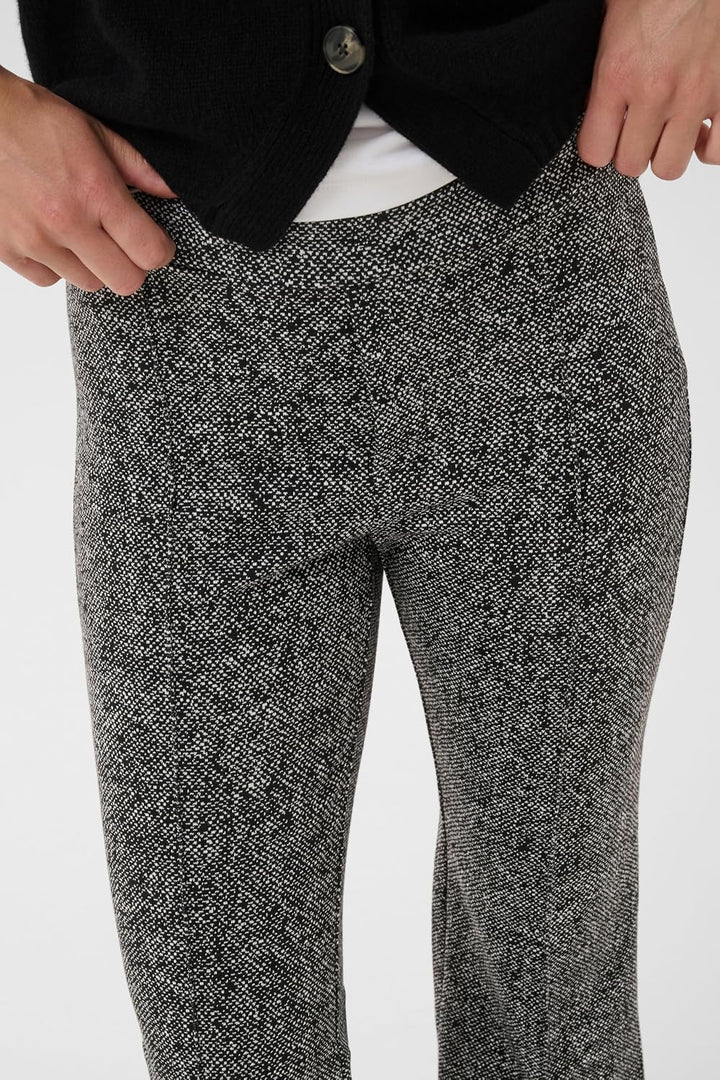 PART TWO Damen Jerseyhose PontasPW Comfort Taile Gerade 34 Salt And Pepper, 34 Salt And Pepper