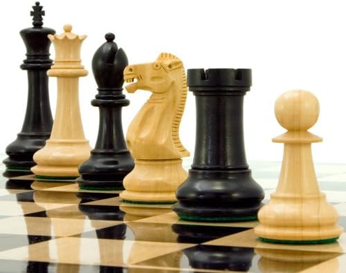 The Regency Chess Company Victoria Serie Ebonisiertes Buchsbaumholz Schachfiguren 9.5cm