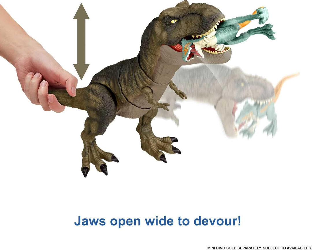Jurassic World HDY56 - „Dominion: Ein neues Zeitalter“ Fressender Kampfaction T-Rex Actionfigur (53
