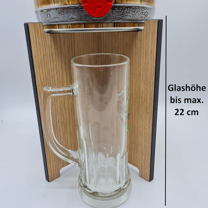 Black Friday 2in1-5 Liter Fasshalter oder gedreht als Weinflaschenhalter Zapfstelle Bierfasshalter f