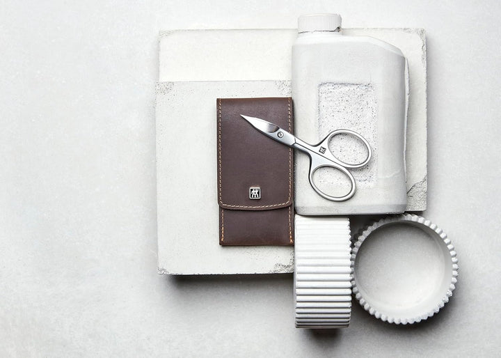 ZWILLING Maniküre und Pediküre Set, Reise Etui Set für Hände und Füsse, Nagelpflege, Echtleder, 3-te