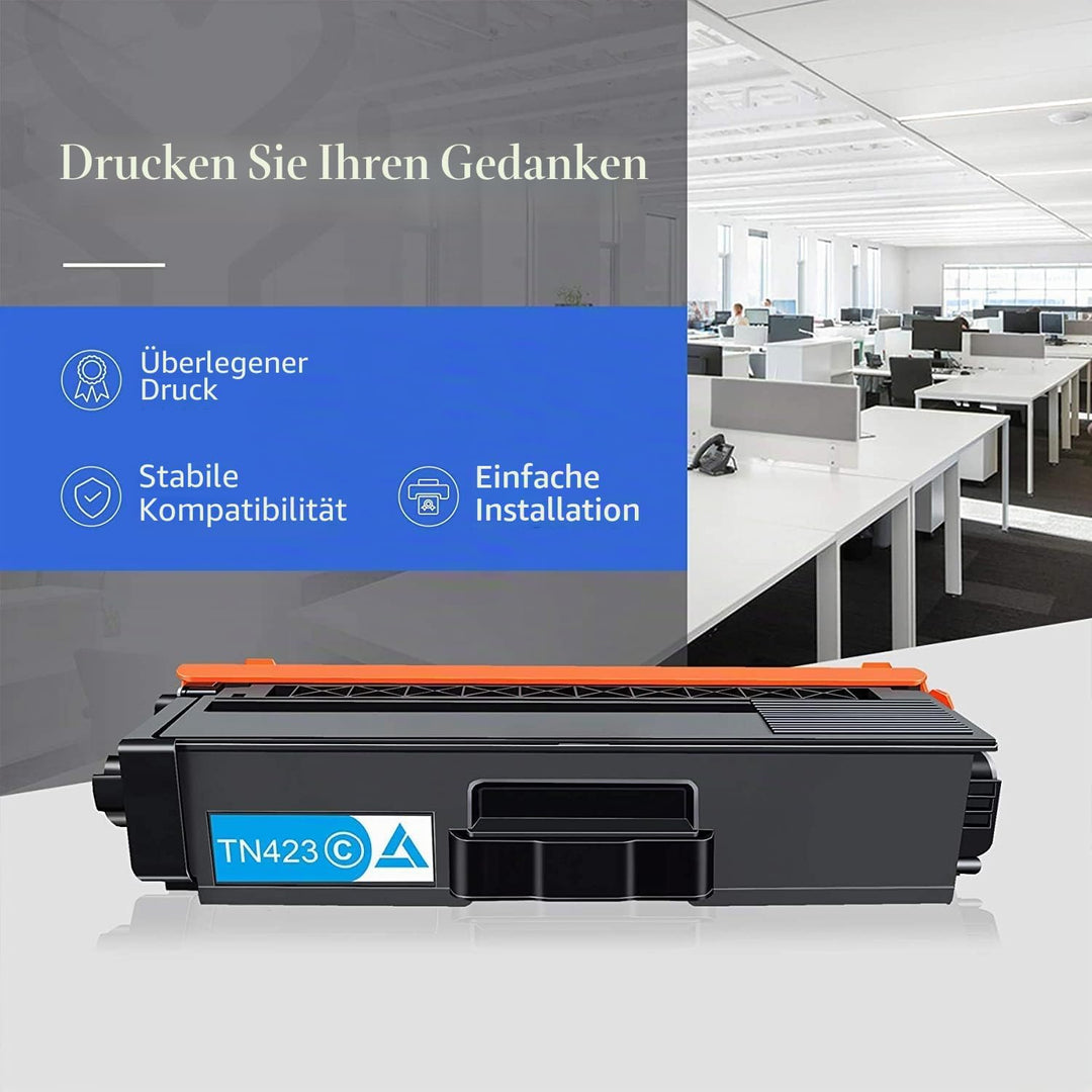 STAROVER TN423 Toner Kompatibel als Ersatz für Brother TN-423 TN-421 TN423BK TN423C TN423M TN423Y, T
