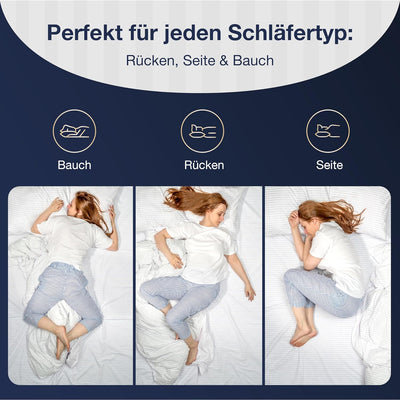 Fabsy Kissen 60x60 füllung – Luxuriöses Weiches Kühlendes Kopfkissen - Bett Kissen - Kissen inlett 6