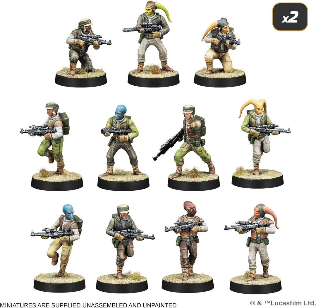 Asmodee, Star Wars: Legion – Rebel Alliance Starter Set (Rebellenallianz-Starterset), ATOMIC MASS GA