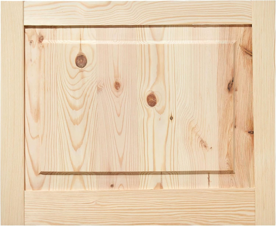 Kassettentür Schranktür Holz RUSTIKAL | 39,5 x 49,4 cm unbehandelte Holztür aus Kiefernholz im Kolon