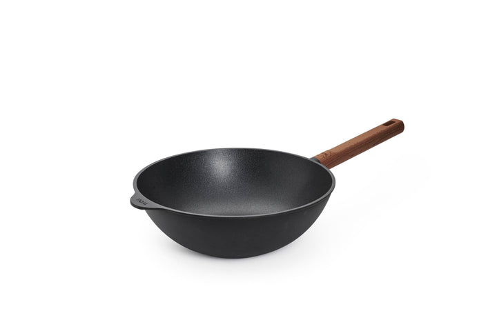Woll Eco Logic QXR Wok- und Rührpfanne und Rührpfanne - Induktiv -, Ø 28 cm, 10 cm hoch, mit festem