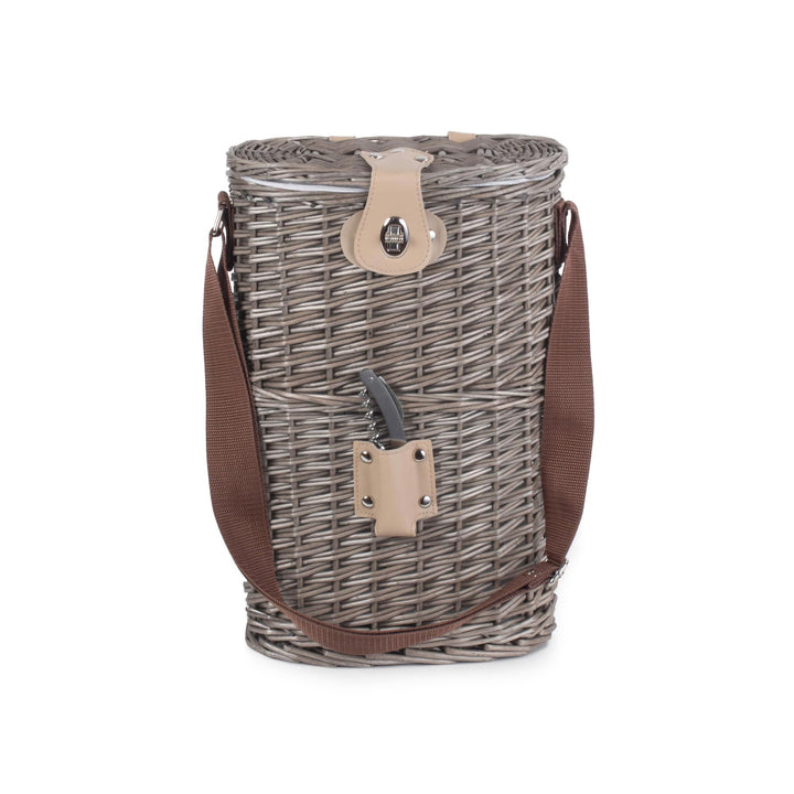 Red Hamper 2 Flasche Willow isolierte Flaschentasche