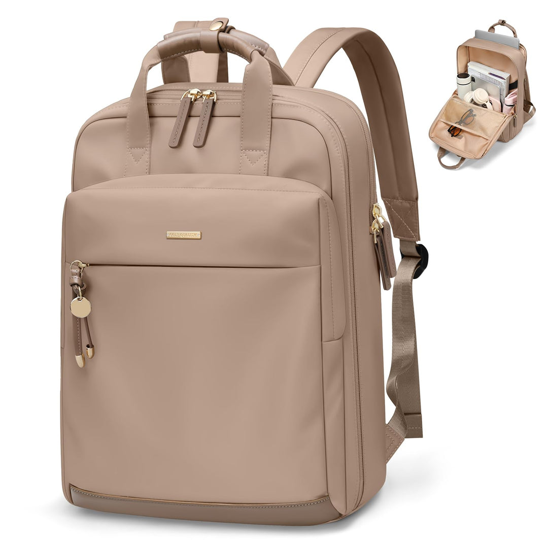 Rucksack Damen, Elegant Schultertasche Gross Casual Daypack Klein Laptop Damen 15,6 Zoll Tagesrucksa