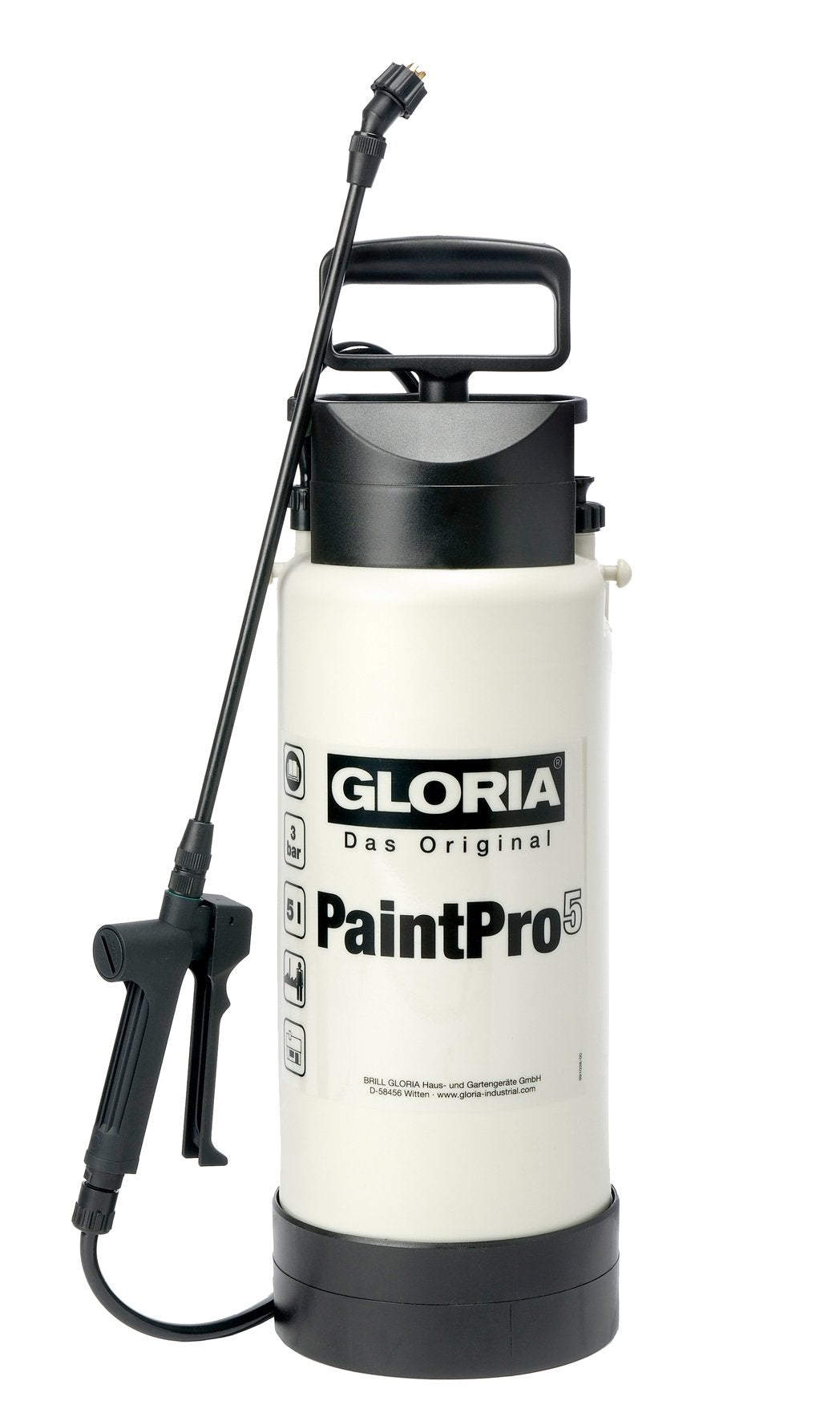 GLORIA Spezial-Drucksprüher PaintPro 5 | 5 L Profi-Farbsprüher/Ölsprüher | auch für Lasuren, Lacke |