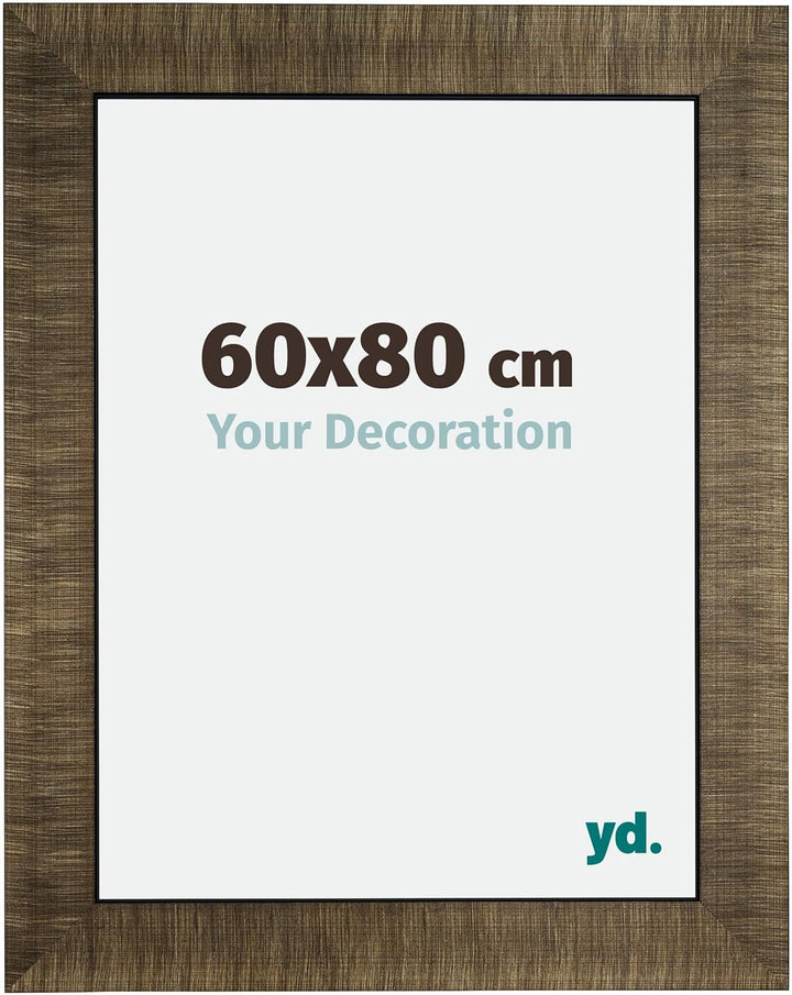yd. Your Decoration - Bilderrahmen 60x80 cm - Bilderrahmen aus Holz mit Acrylglas - Antireflex - Aus