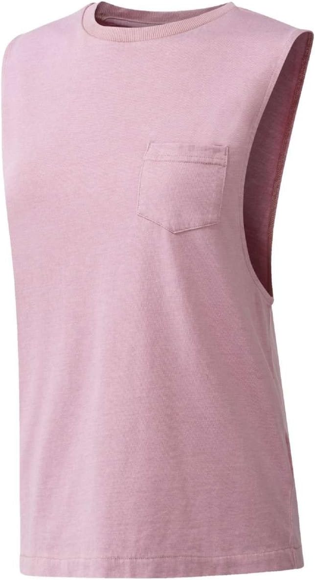 Reebok Damen Stone Wash Muscle Shirt L Rosa (Sanros), L Rosa (Sanros)