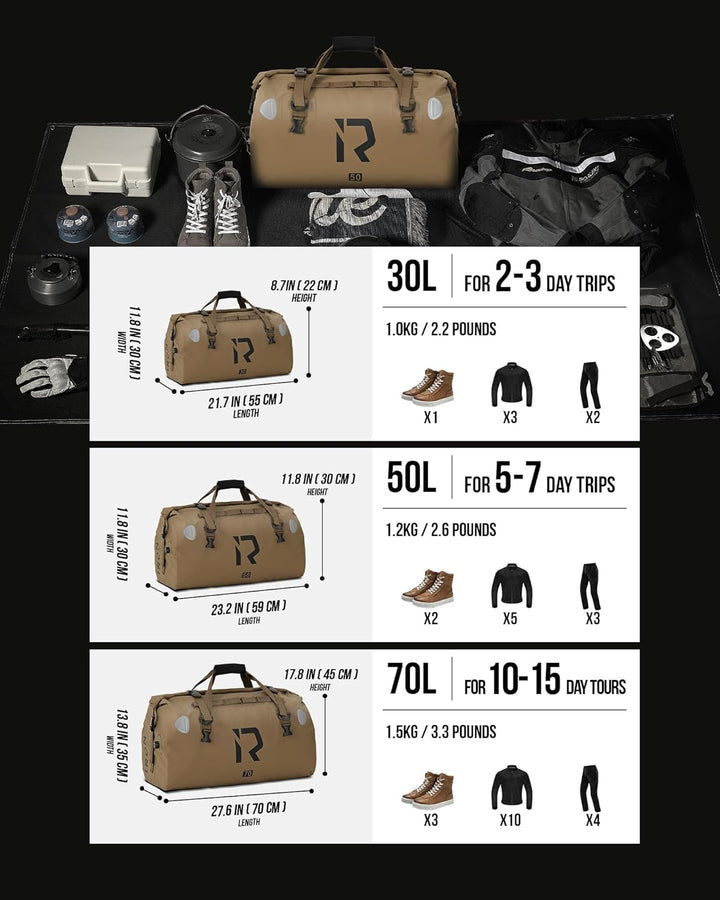 IRON JIA'S Motorradtasche Gepäckrolle Motorrad Hecktasche Satteltasche wasserdichte Motorrad Reiseta