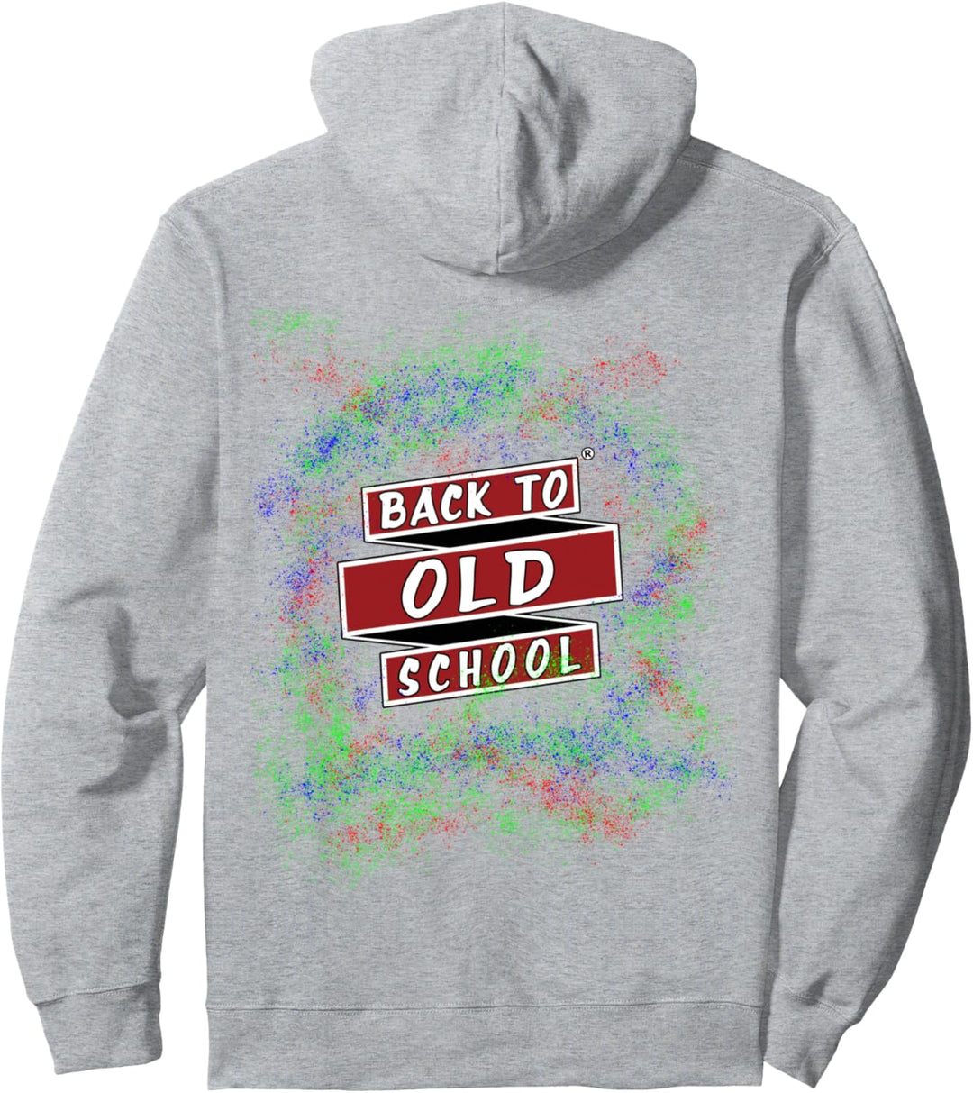 Bunte Farbe BACK TO OLDSCHOOL Pullover Hoodie
