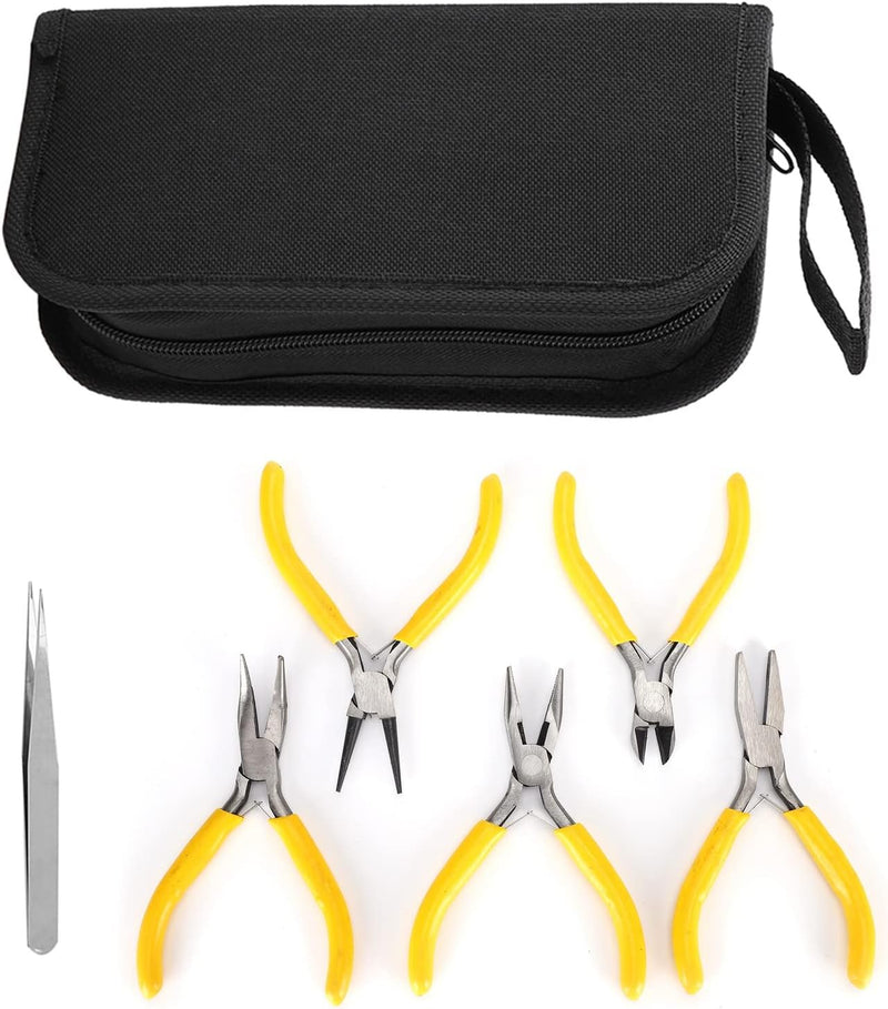 Diyeeni 5 stücke Jewelers Zangen Set Professionelle Schmuck Tools Kit Rundzange für DIY Schmuck Mach