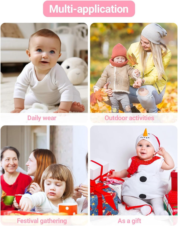 Baby Winter Overall mit Kapuze, Strampler Schneeanzug Jungen Mädchen Langarm Jumpsuit Warm Outfits G