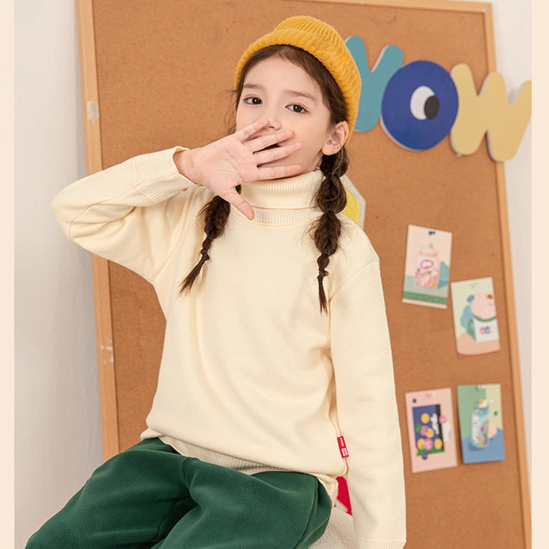Pullover Teenager Mädchen,Thermo Sweatshirts,Gefütterte Pullover Mädchen,Classic Winter Langarmshirt