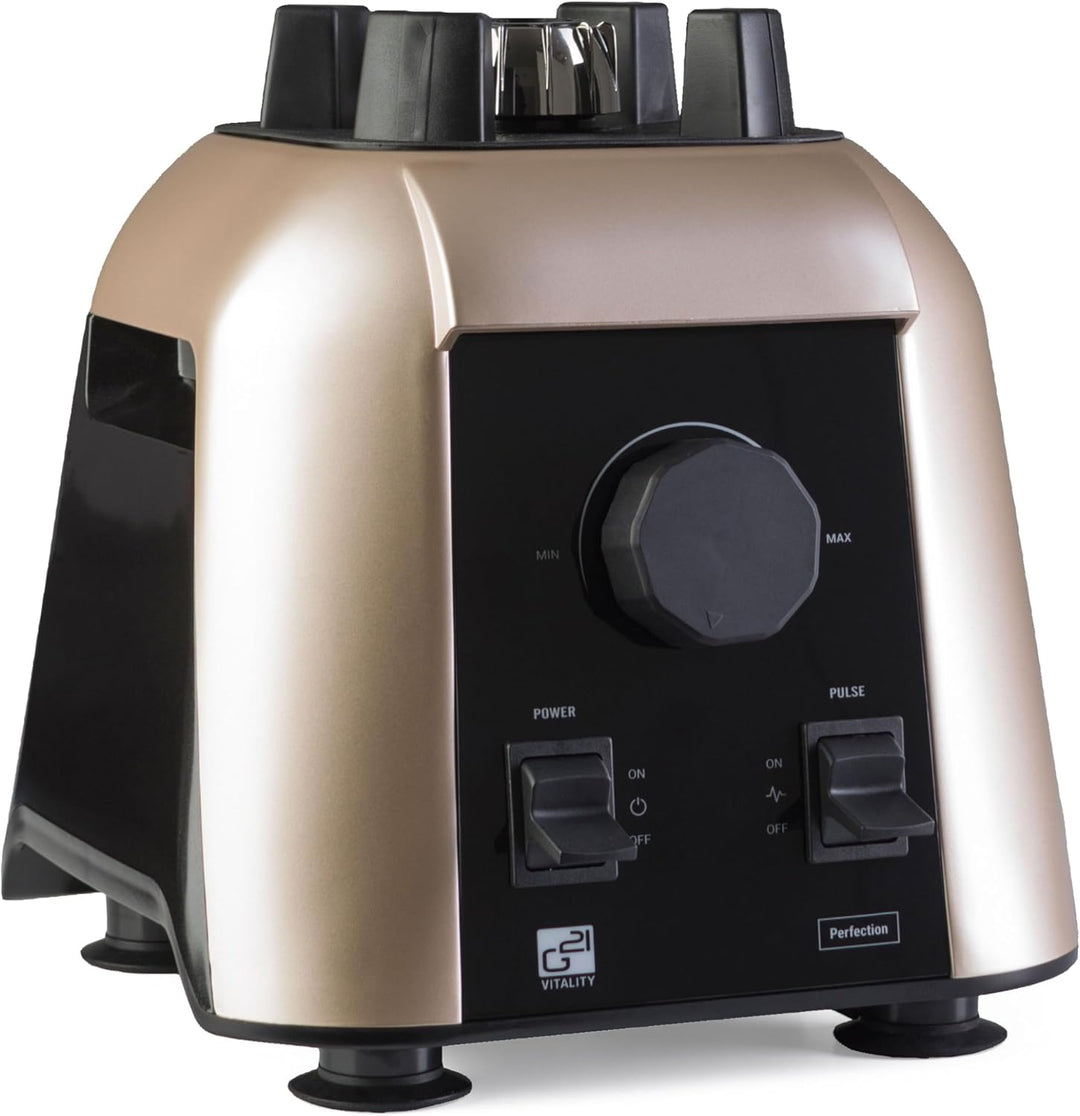 Blender G21 Perfection, Cappuccino, 1.700 W, 32.000 U/min, BPA-frei, Behälter von 2,5 l, 4 Jahre Gar