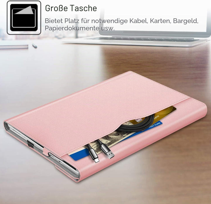 Fintie Hülle für Microsoft Surface Pro 7+ / 7/6 / 5/4 / 3 - Multi-Sichtwinkel Kunstleder Tasche Schu