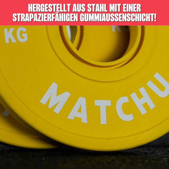 Matchu Sports | Fractional Plates | Mini Hantelscheiben | 0,25/0,5/1/1,5/2,5 KG | Satz mit 2 Stück |
