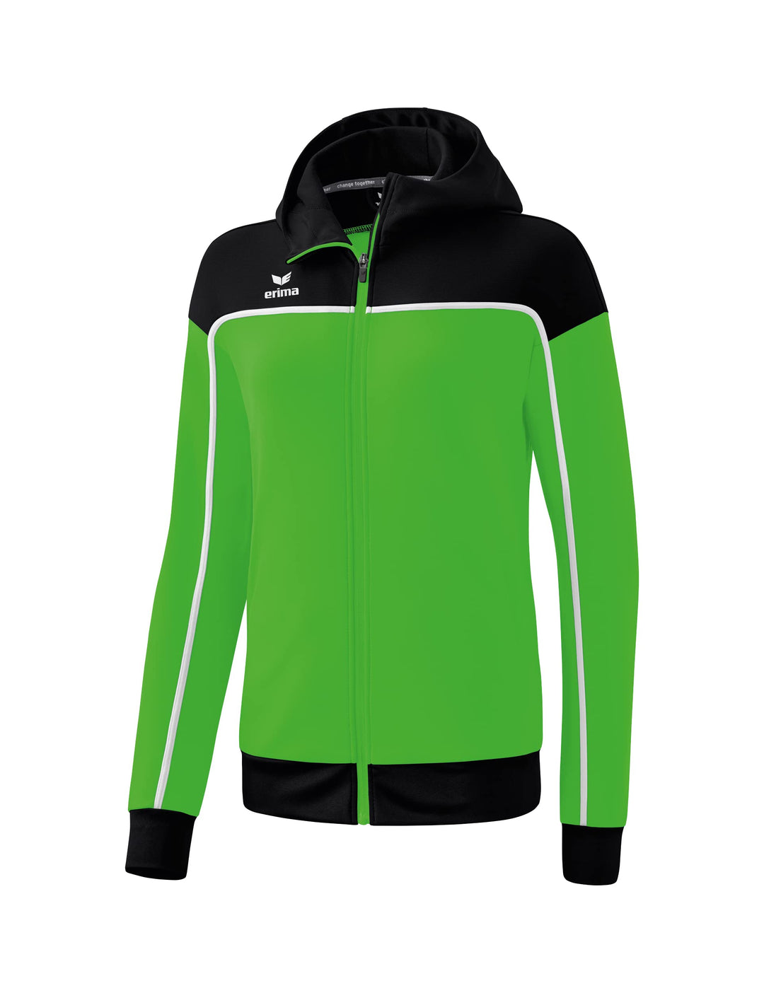 Erima Damen „CHANGE by erima" Trainingsjacke mit Kapuze 38 Green/Schwarz/Weiss, 38 Green/Schwarz/Wei