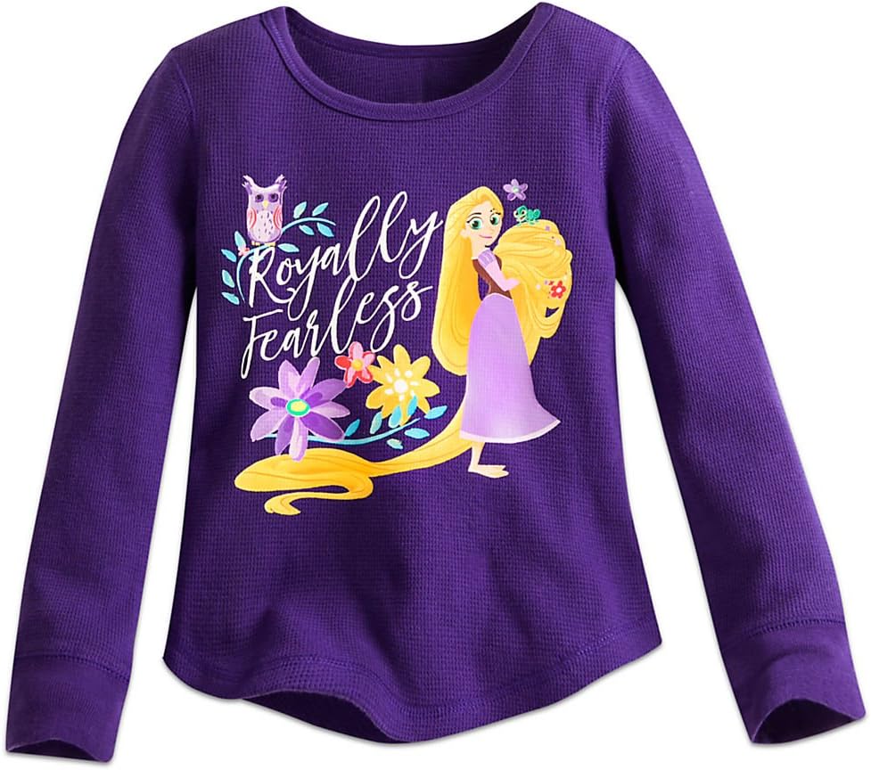 Disney Rapunzel Thermal Tee for Girls - Tangled: The Series Size 2 Purple