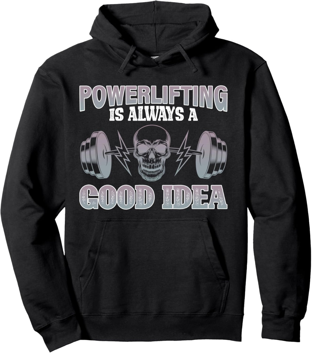 Powerlifting Good Idea Gewichtheber-Grafik Pullover Hoodie