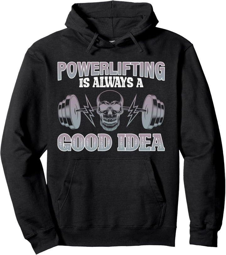 Powerlifting Good Idea Gewichtheber-Grafik Pullover Hoodie