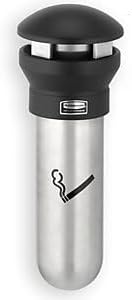 Rubbermaid Commercial Products FG9W3200SSBLA Infinity Standaschenbecher, wandmontiert, Edelstahl, Sc