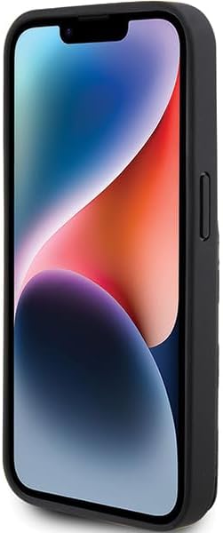 Karl Lagerfeld KLHCP15LSAKCNSCK Hülle für iPhone 15 Pro 6.1" Schwarz hardcase Saffiano Cardslots and